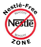 Nestlé-Free Zone button