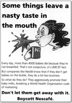 Boycott Nescafé advertisement