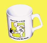 Give Nescafé the boot mug