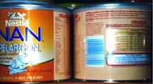 Nestle Pelargon tins from Tanzania