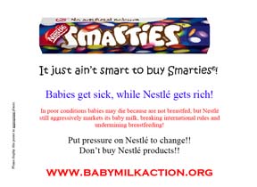Nestlé free zone - smarties