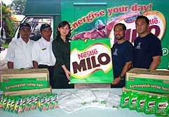 Milo promotion in Borneo