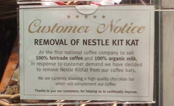 AMT dumps Kit Kats sign